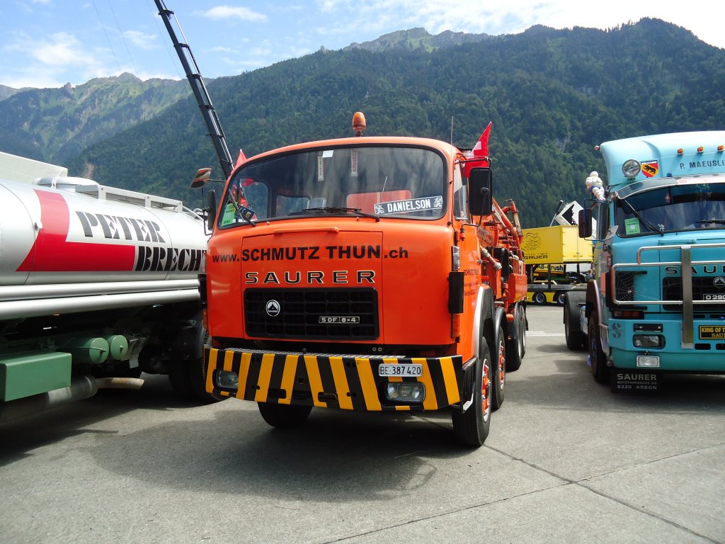 (134'399) - Schmutz, Thun - Nr. 5/BE 387'420 - Saurer am 25. Juni 2011 in Interlaken, Flugplatz