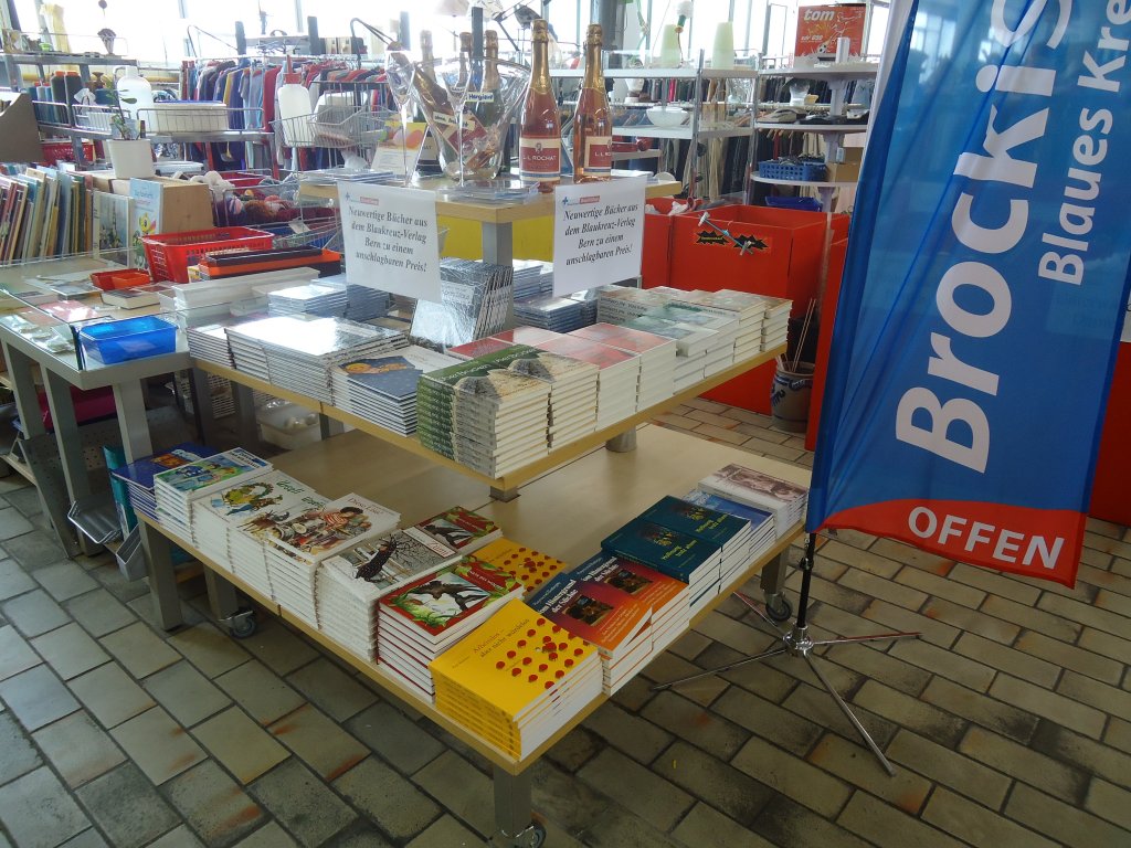 (134'593) - Blaues Kreuz B�cherausstellung im BrockiShop am 1. Juli 2011
