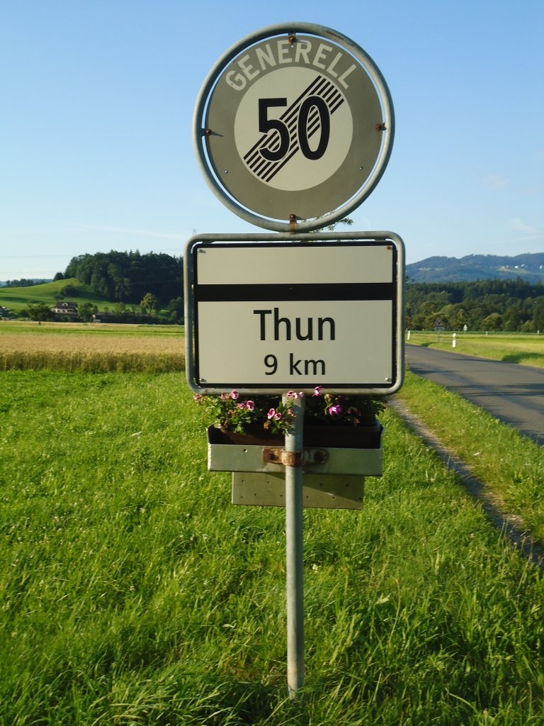 (134'635) - Ortsende von Reutigen + Ende der H�chstgeschwindigkeit am 2. Juli 2011