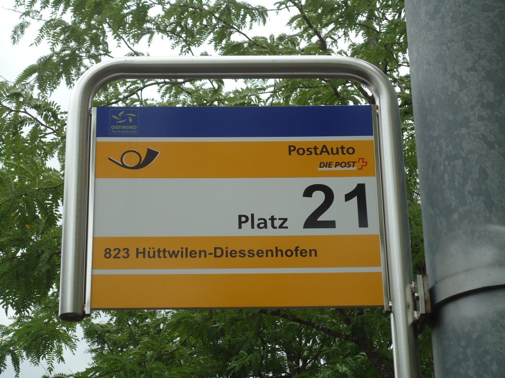 (134'929) - PostAuto-Haltestelle - Frauenfeld, Bahnhof - am 10. Juli 2011