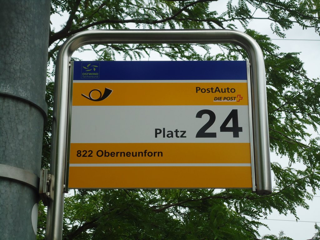 (134'932) - PostAuto-Haltestelle - Frauenfeld, Bahnhof - am 10. Juli 2011