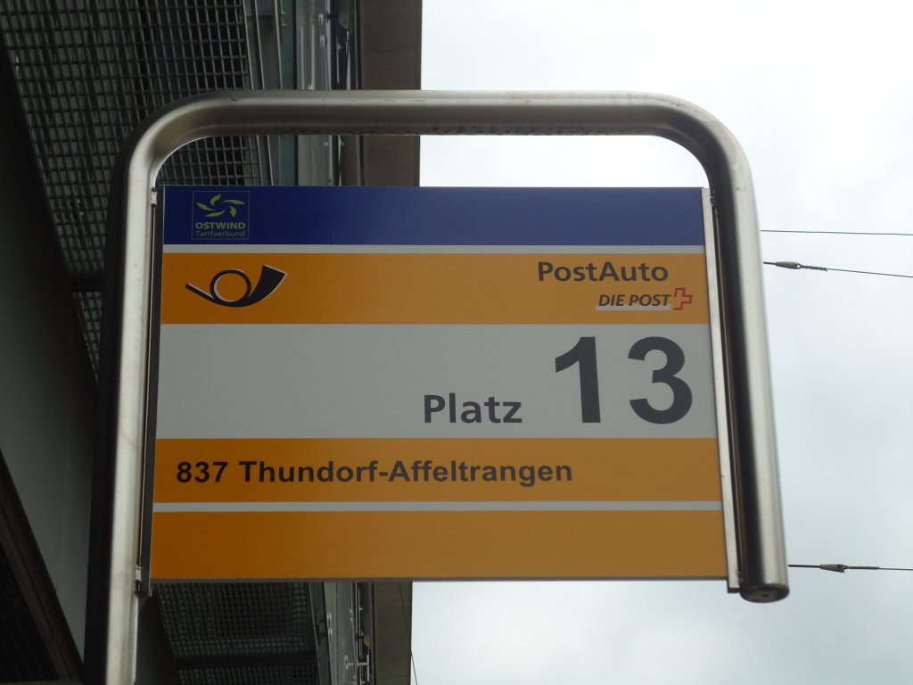 (134'936) - PostAuto-Haltestelle - Frauenfeld, Bahnhof - am 10. Juli 2011