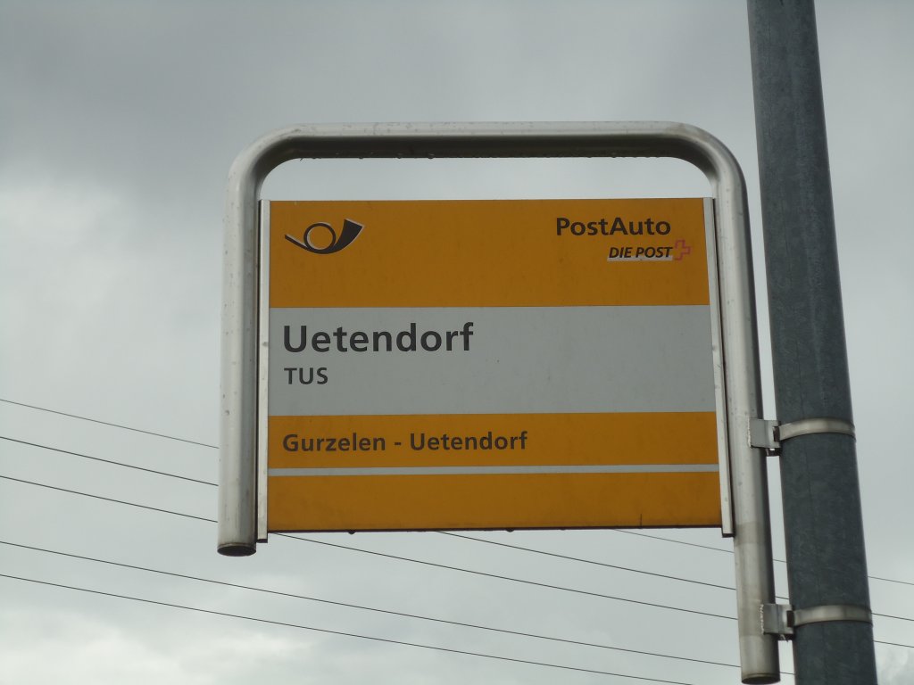 (135'205) - PostAuto-Haltestelle - Uetendorf, TUS - am 23. Juli 2011