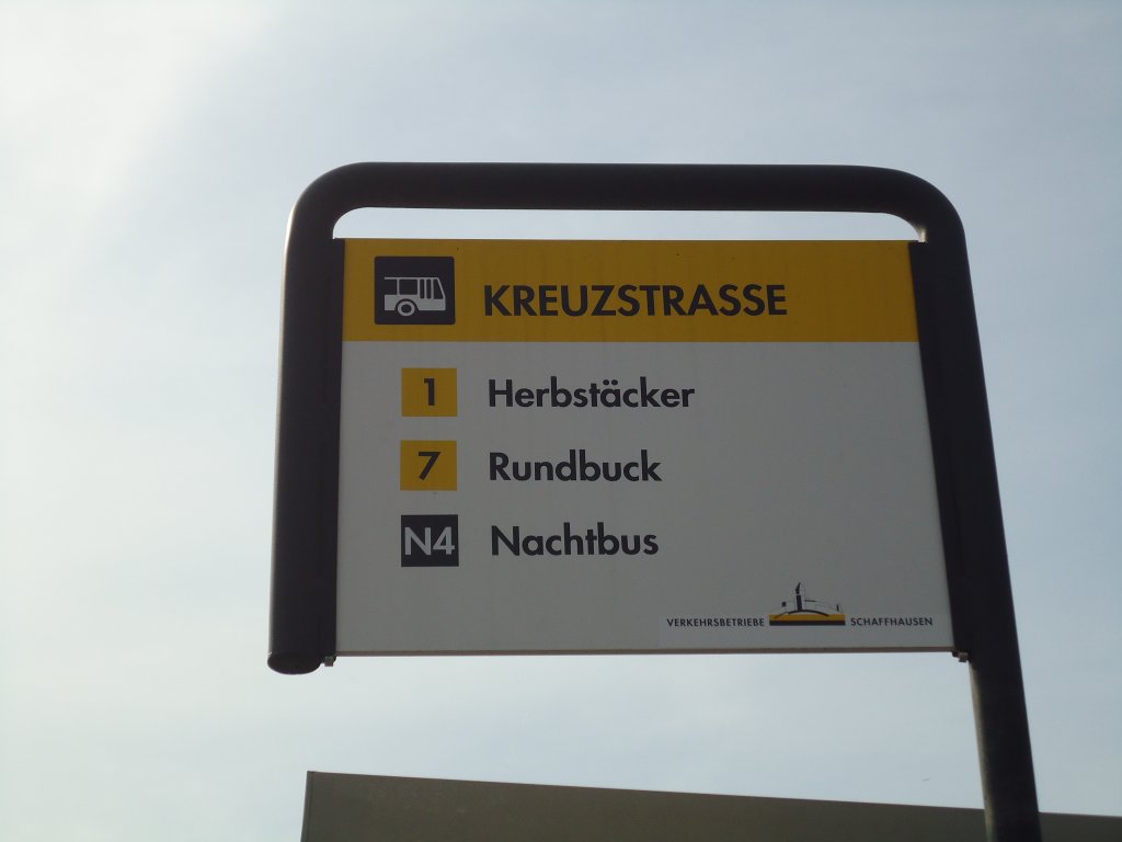 (136'169) - VBSH-Haltestelle - Neuhausen, Kreuzstrasse - am 25. September 2011
