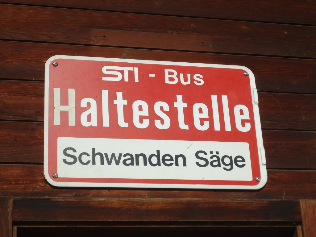 (136'698) - STI-Haltestelle - Schwanden, Schwanden S�ge - am 31. Oktober 2011
