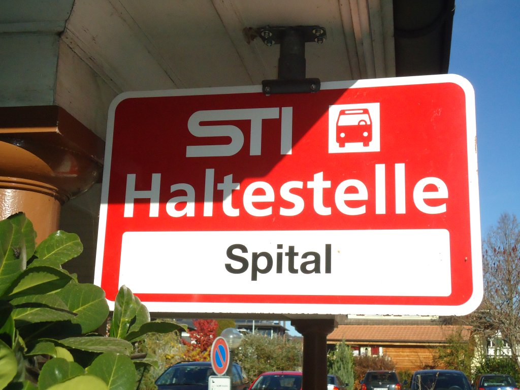 (136'792) - STI-Haltestelle - Oberdiessbach, Spital - am 21. November 2011