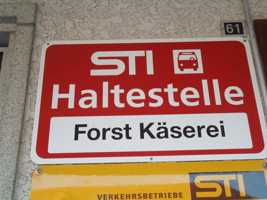 (136'800) - STI-Haltestelle - Forst, Forst K�serei - am 22. November 2011