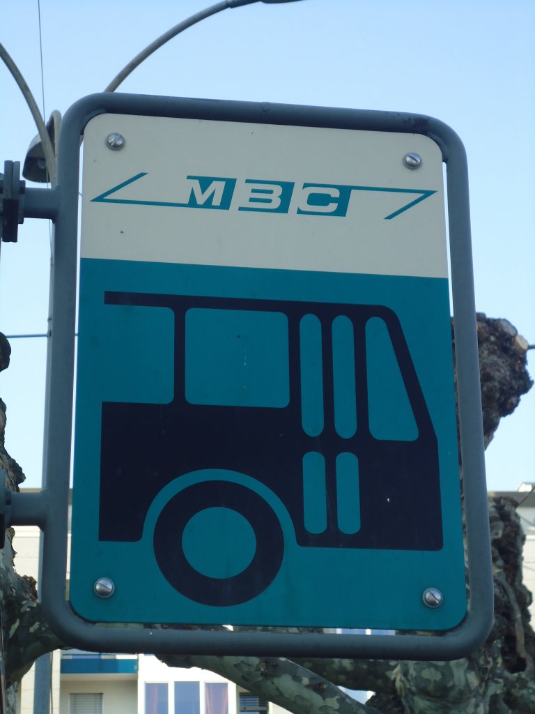(138'155) - MBC-Haltestelle am 9. M�rz 2012 beim Bahnhof Morges