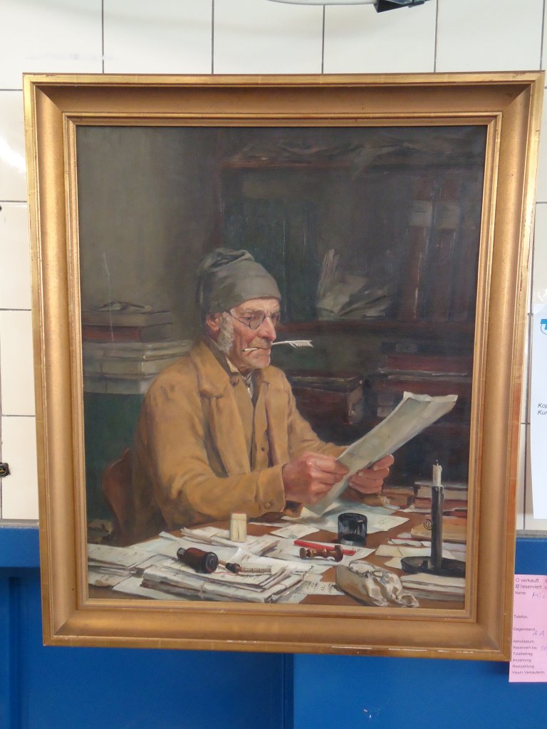 (138'575) - Kopie von Albert Anker's  Der Gemeindeschreiber  im BrockiShop am 19. April 2012