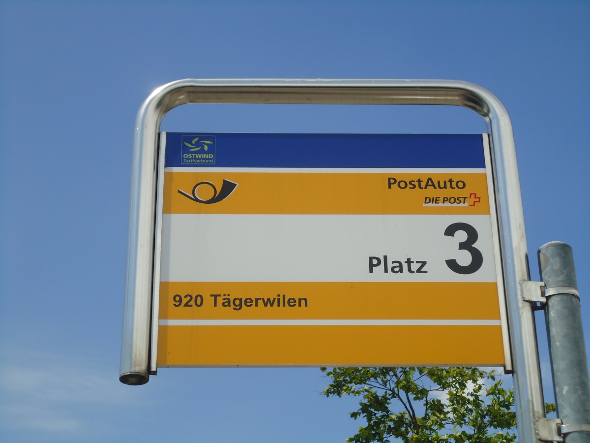 (139'128) - PostAuto-Haltestelle - Weinfelden, Bahnhof - am 27. Mai 2012