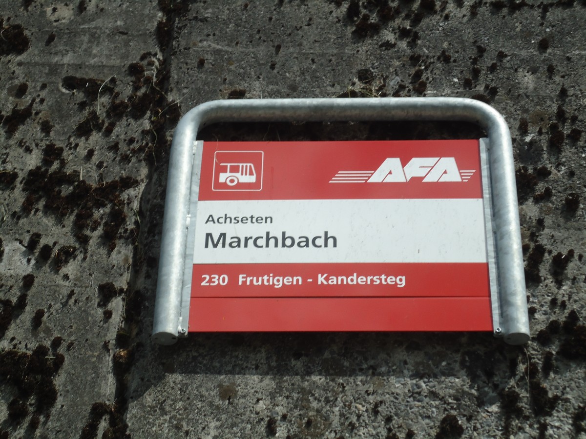 (139'159) - AFA-Haltestelle - Achseten, Marchbach - am 28. Mai 2012