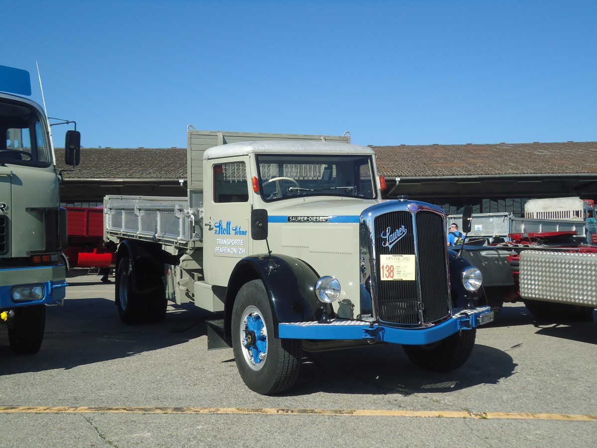 (139'543) - Stoll, Pf�ffikon - ZH 27'834 U - Saurer am 16. Juni 2012 in Hinwil, AMP