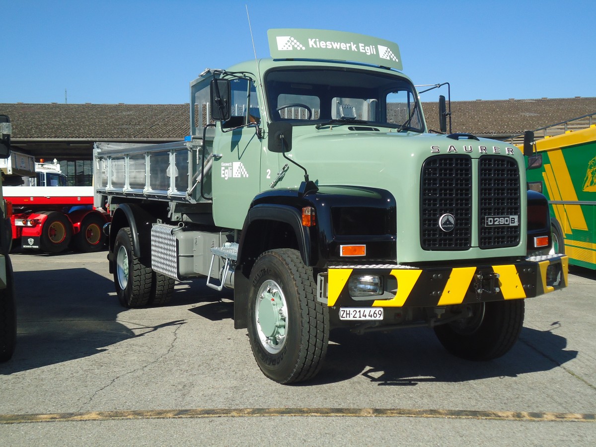 (139'554) - Egli, Uster - Nr. 2/ZH 214'469 - Saurer am 16. Juni 2012 in Hinwil, AMP