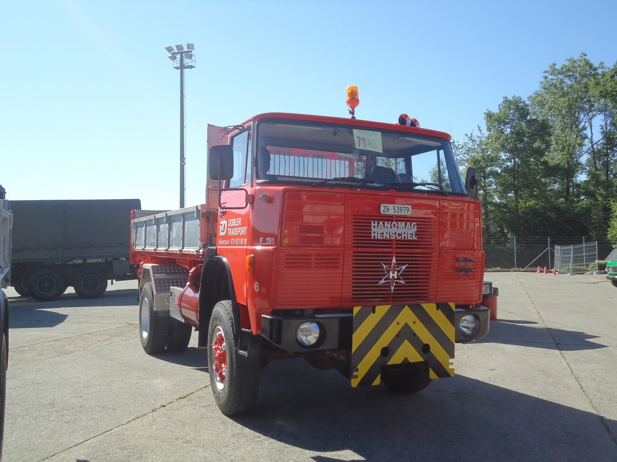 (139'576) - Dobler, B�retswil - Nr. 6/ZH 53'979 - Hanomag-Henschel am 16. Juni 2012 in Hinwil, AMP