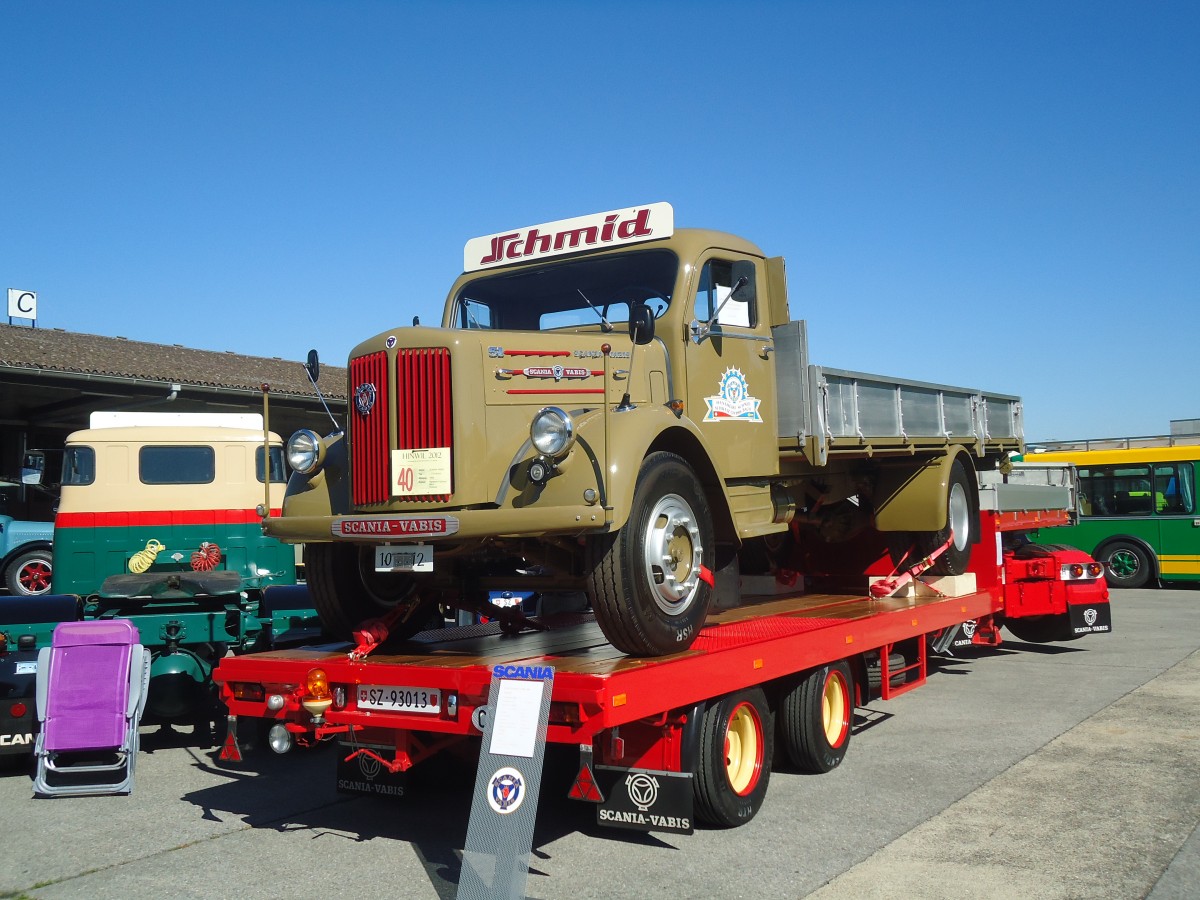 (139'584) - Schmid, B�ch - Scania am 16. Juni 2012 in Hinwil, AMP