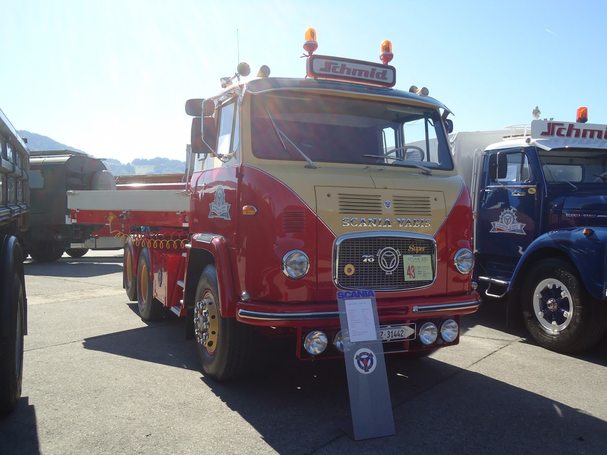 (139'587) - Schmid, B�ch - SZ 31'442 - Scania am 16. Juni 2012 in Hinwil, AMP