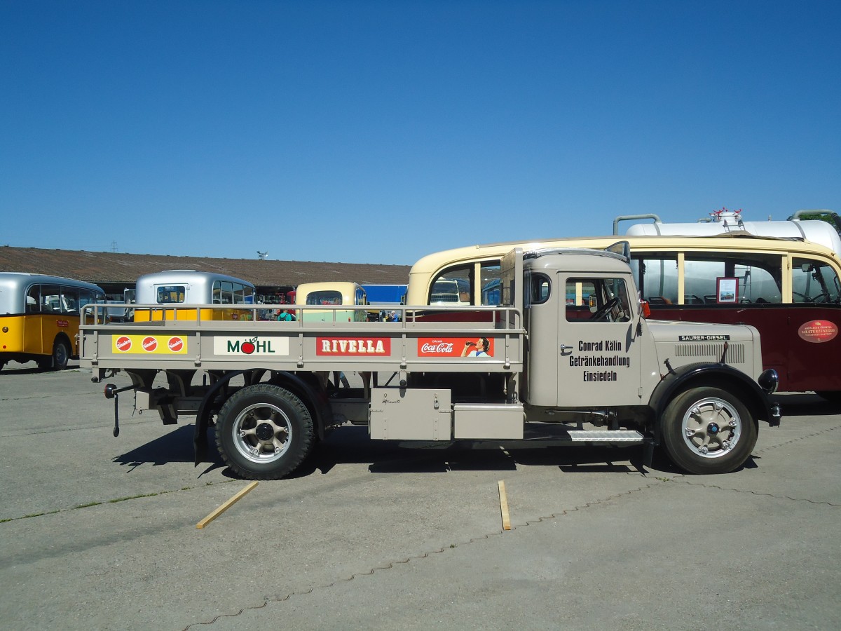 (139'635) - K�lin, Einsiedeln - SZ 7302 - Saurer am 16. Juni 2012 in Hinwil, AMP
