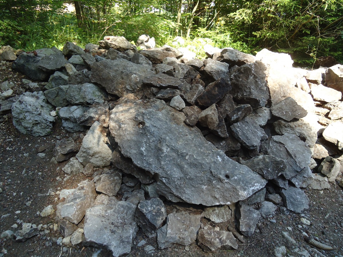 (139'826) - Teergestein bei den Asphaltminen am 17. Juni 2012 in Travers