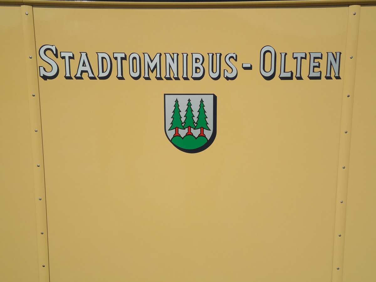 (139'916) - Altes Logo f�r den Stadtomnibus Olten am 23. Juni 2012