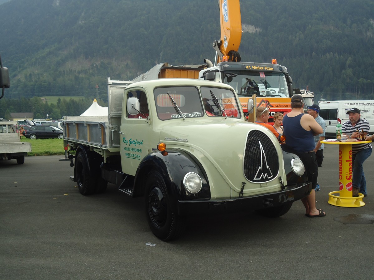 (140'195) - Raz, Innertkirchen - Magirus-Deutz am 30. Juni 2012 in Interlaken, Flugplatz