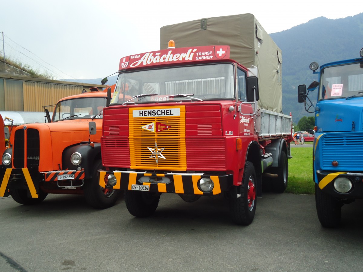(140'216) - Ab�cherli, Sarnen - OW 10'034 - Henschel am 30. Juni 2012 in Interlaken, Flugplatz