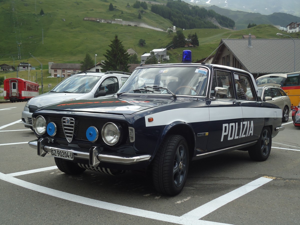 (140'249) - Alfa Romeo - SZ 90'204 U - am 1. Juli 2012 beim Bahnhof Andermatt