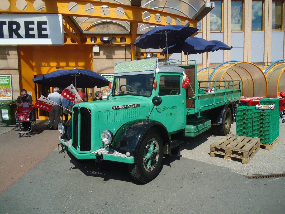 (140'736) - Pitteloud, Sion - Saurer am 21. Juli 2012 in Yverdon, Migros