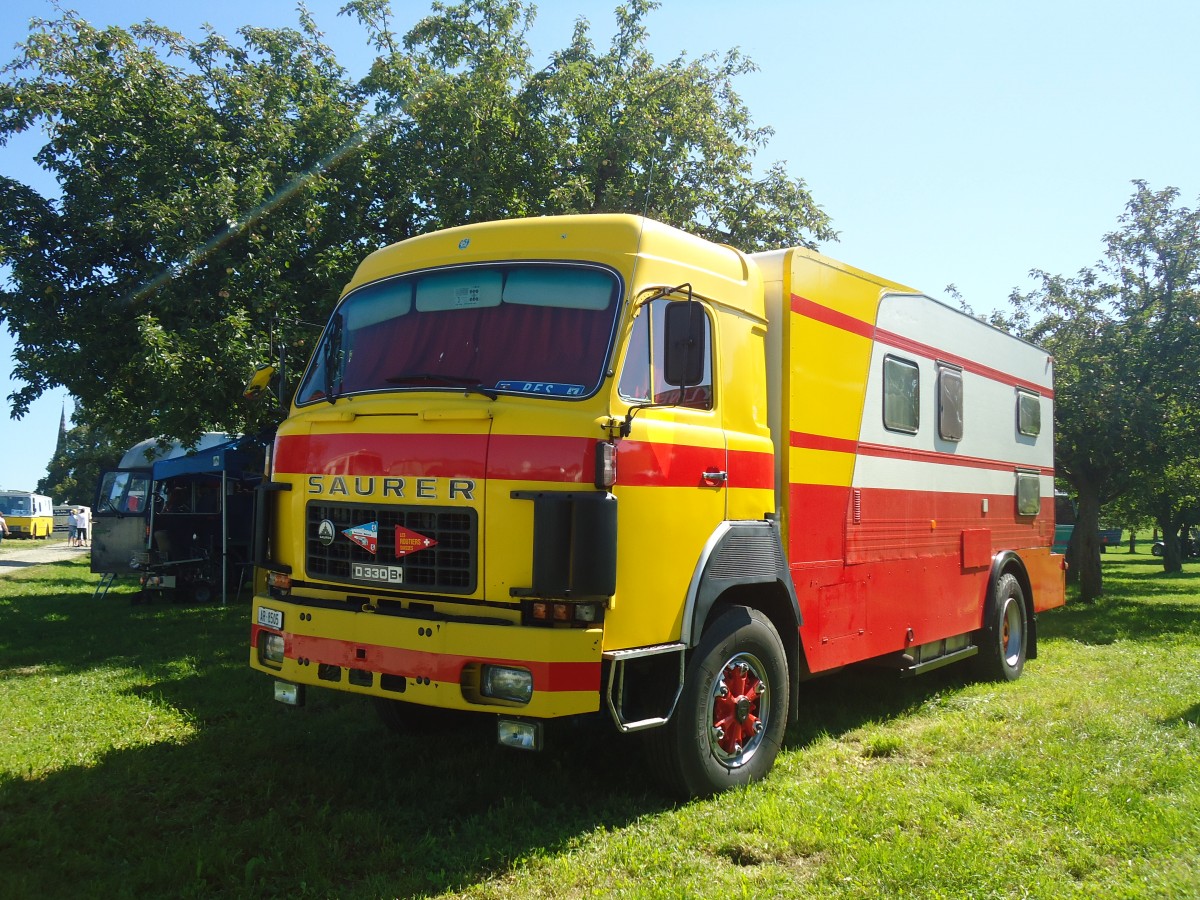(141'182) - AR 8505 - Saurer am 18. August 2012 in Affeltrangen, Kreuzegg