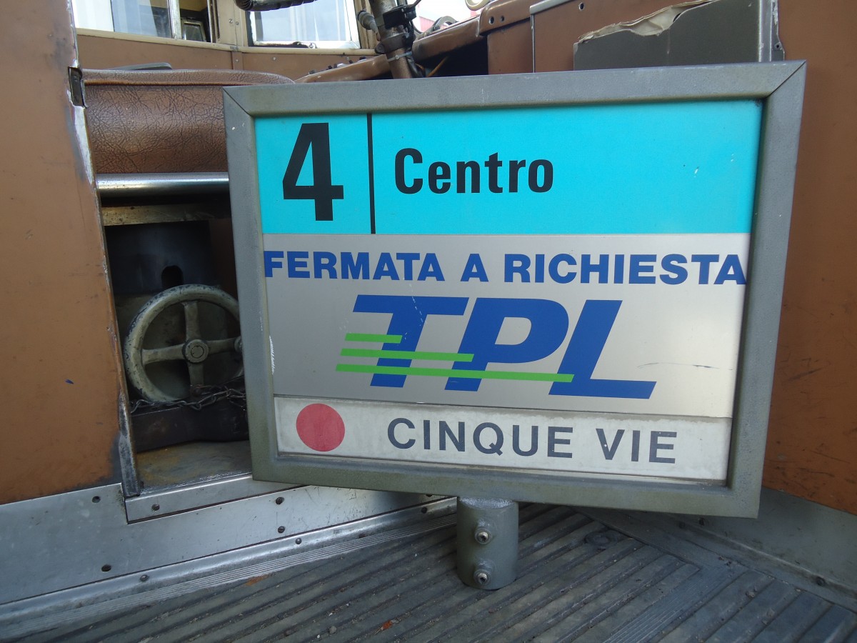 (141'297) - TPL-Haltestelle - Lugano, Cinque Vie - am 19. August 2012 in Yvonand