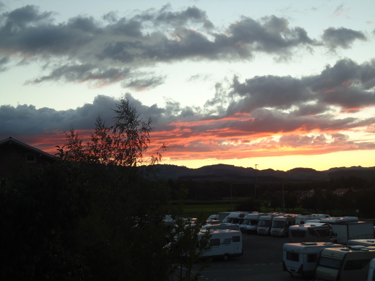 (141'399) - Abendrot in Steffisburg am 26. August 2012