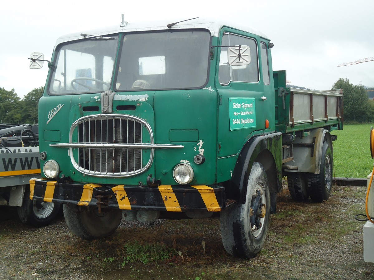 (141'494) - Sieber, Diepoldsau - Fiat am 12. September 2012 in Wil, Larag
