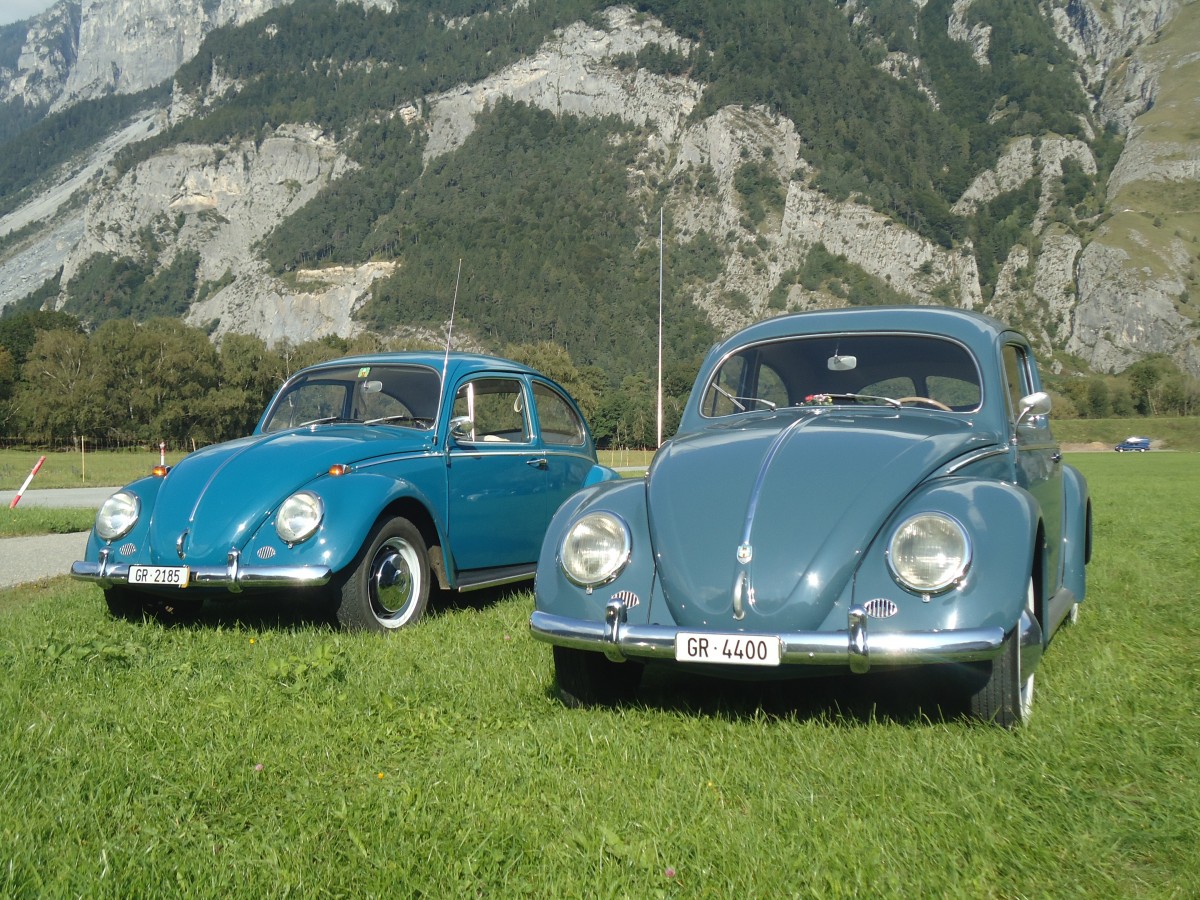 (141'619) - VW-K�fer - GR 2185 + GR 4400 - am 15. September 2012 in Chur, Waffenplatz