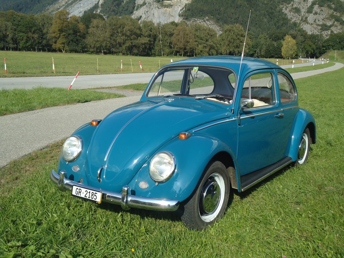 (141'621) - VW-K�fer - GR 2185 - am 15. September 2012 in Chur, Waffenplatz
