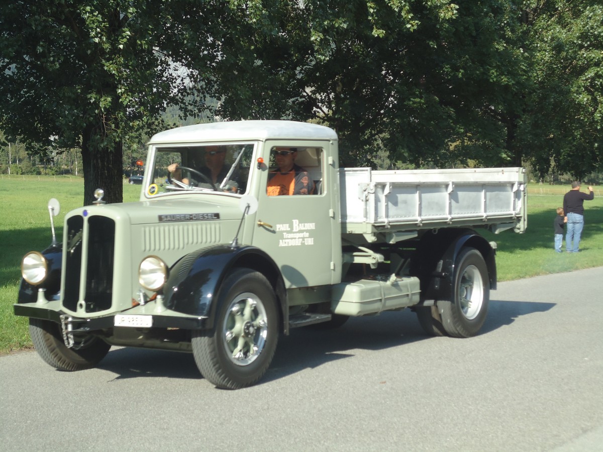 (141'631) - Saurer aus Altdorf am 15. September 2012 in Chur, Waffenplatz