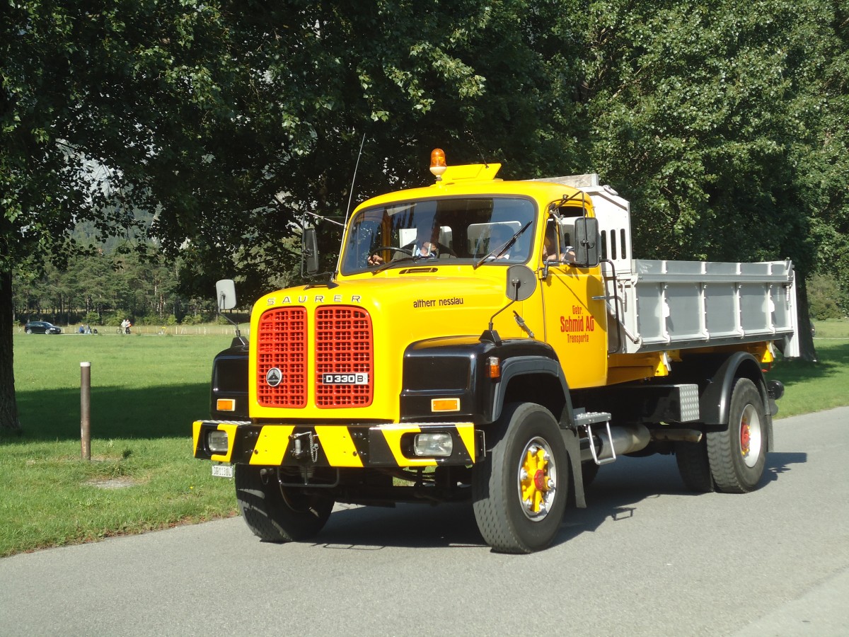 (141'646) - Gebr. Schmid - SG 1131 U - Saurer am 15. September 2012 in Chur, Waffenplatz