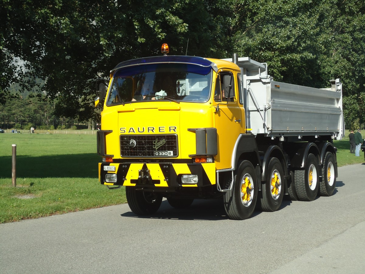 (141'647) - GL 80'061 U - Saurer am 15. September 2012 in Chur, Waffenplatz