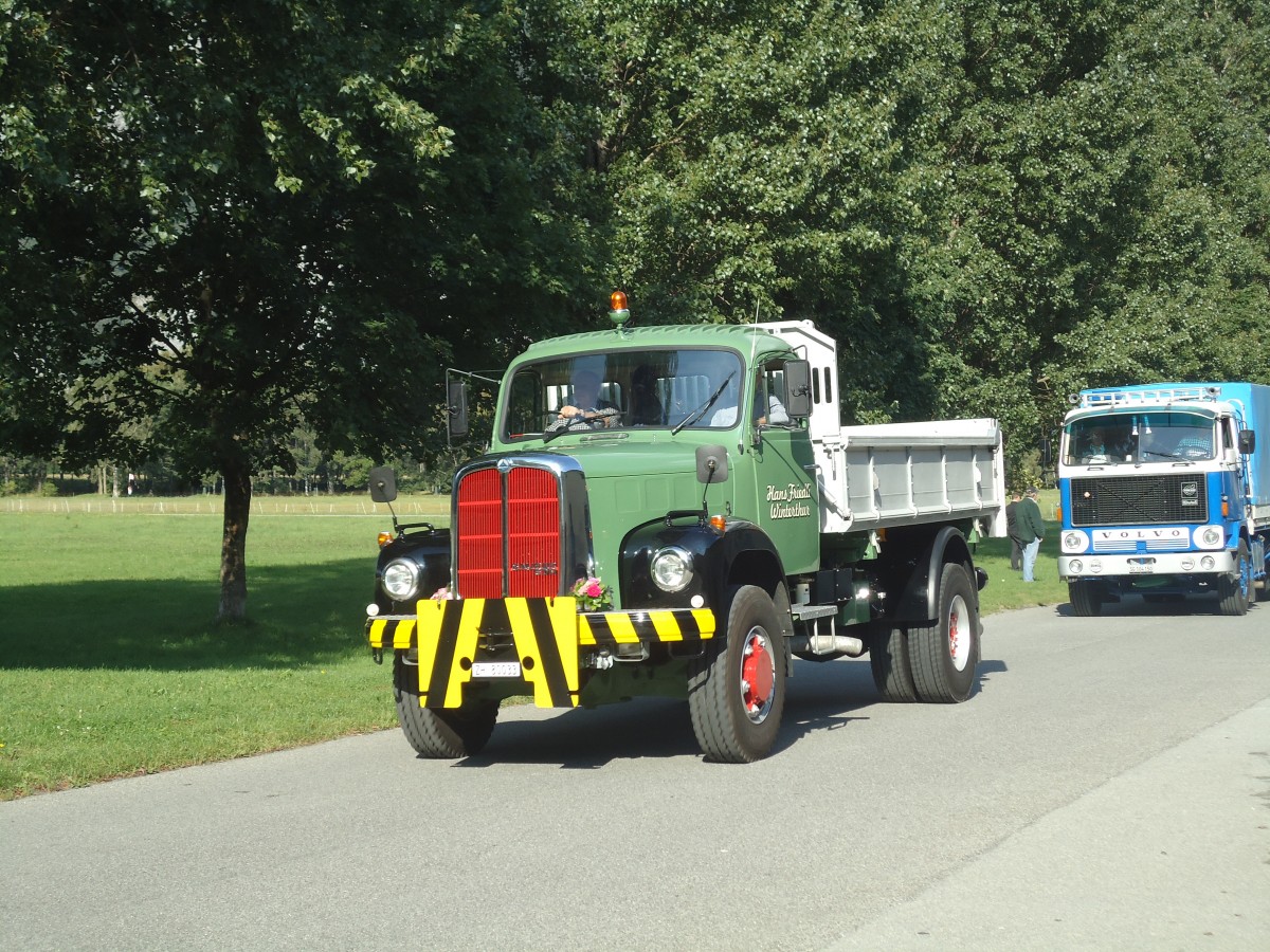 (141'653) - Friedli, Winterthur - ZH 80'033 - Saurer am 15. September 2012 in Chur, Waffenplatz