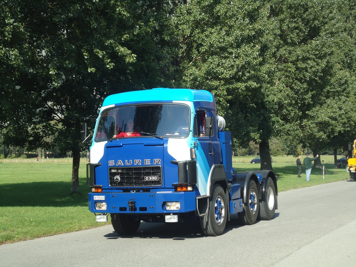 (141'667) - ZH 725'619 - Saurer am 15. September 2012 in Chur, Waffenplatz