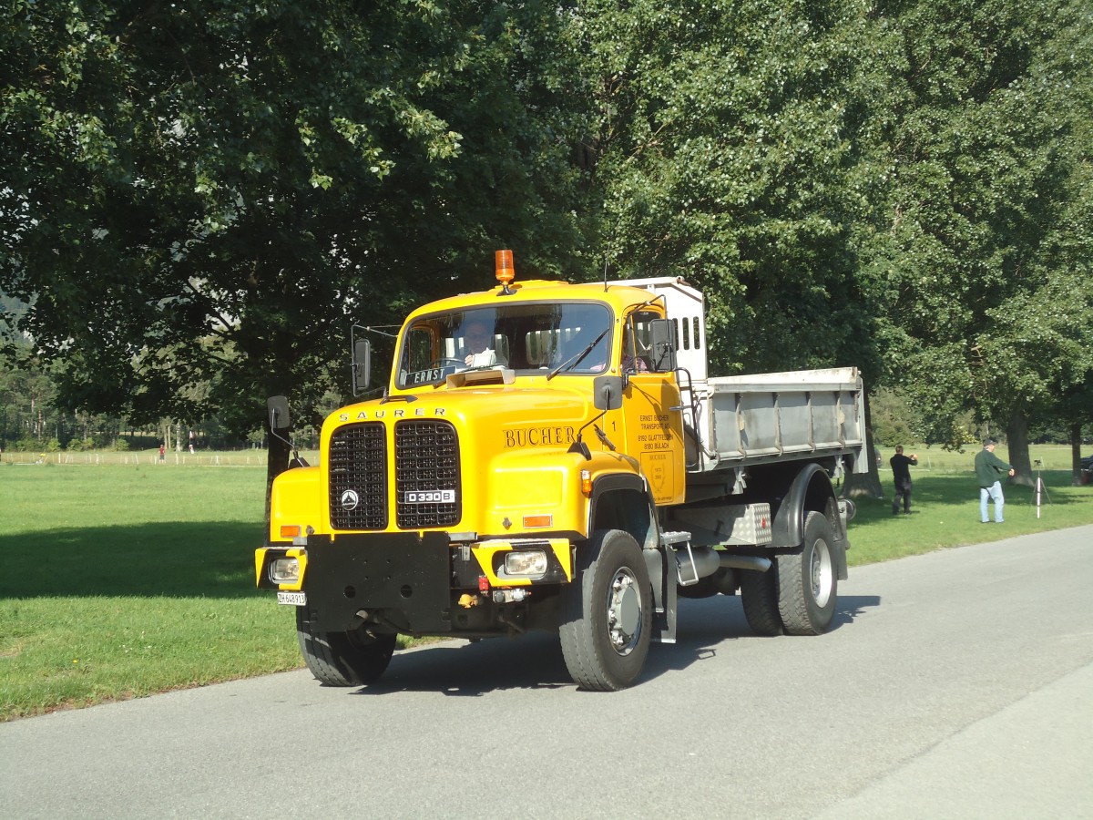 (141'668) - Bucher, Glattfelden - Nr. 1/ZH 648'913 - Saurer am 15. September 2012 in Chur, Waffenplatz