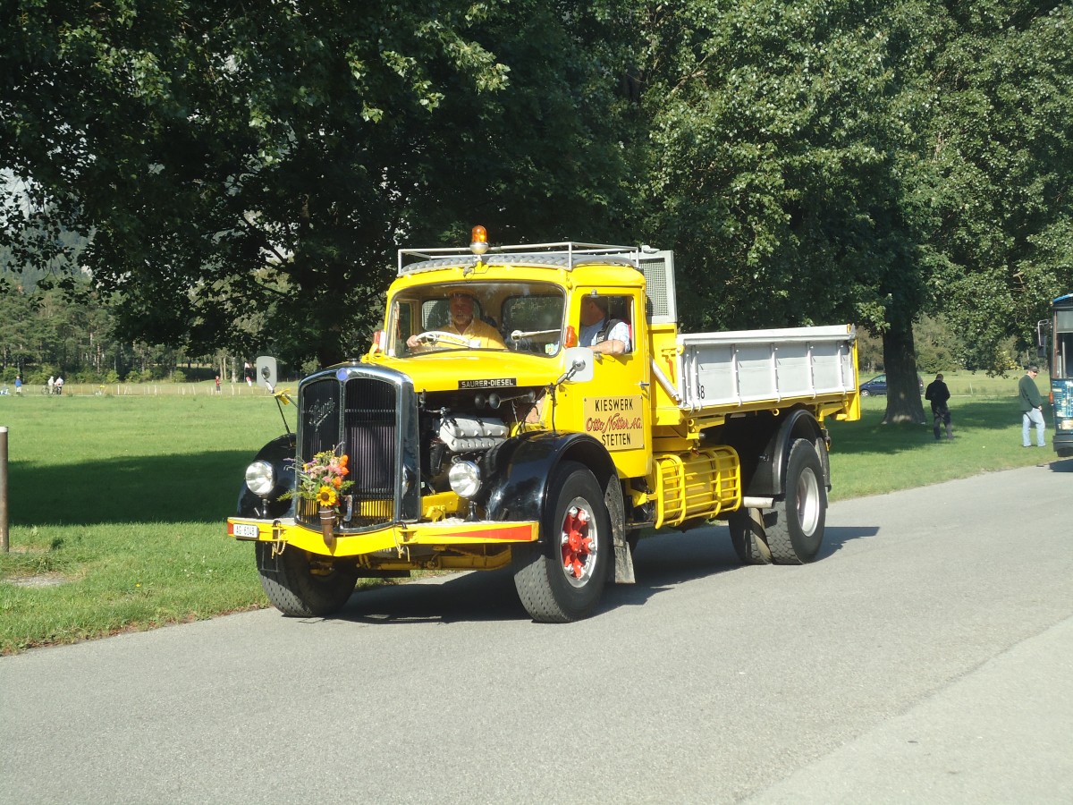 (141'670) - Notter, Stetten - Nr. 38/AG 6148 - Saurer am 15. September 2012 in Chur, Waffenplatz