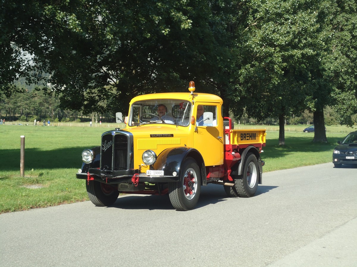 (141'724) - Brehm, Lupfig - AG 19'991 - Saurer am 15. September 2012 in Chur, Waffenplatz