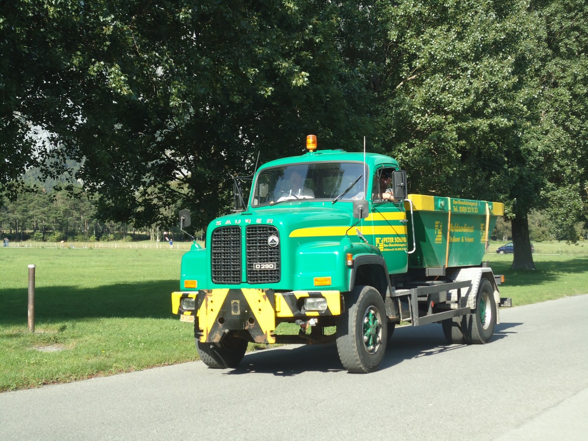 (141'738) - Schmid, Affoltern - Saurer am 15. September 2012 in Chur, Waffenplatz