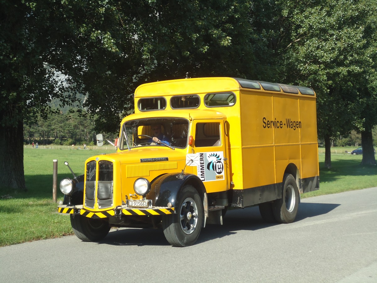 (141'744) - Marti-Toneatti - LU 91'566 U - Saurer am 15. September 2012 in Chur, Waffenplatz