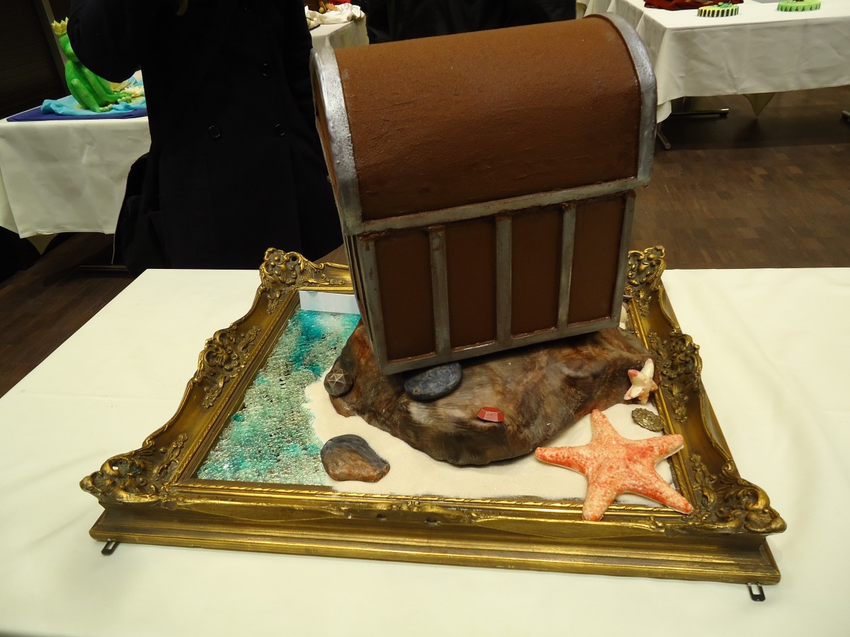 (143'588) - Schatztruhe aus Schokolade am 31. M�rz 2013 in Thun, Hotel Seepark