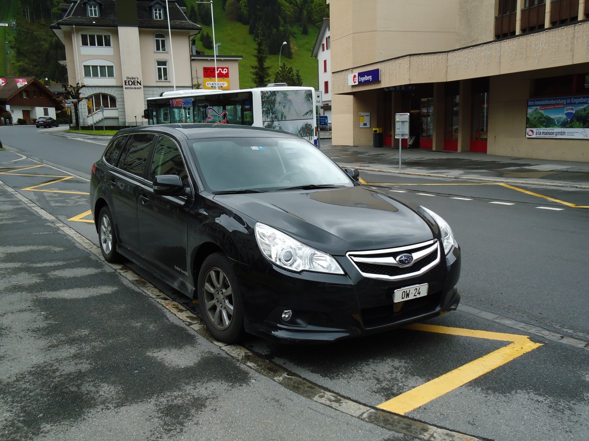 (144'341) - Subaru - OW 24 - am 19. Mai 2013 beim Bahnhof Engelberg