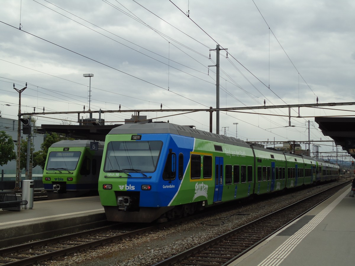(144'474) - BLS-Nina - Nr. 15 - am 20. Mai 2013 im Bahnhof Thun