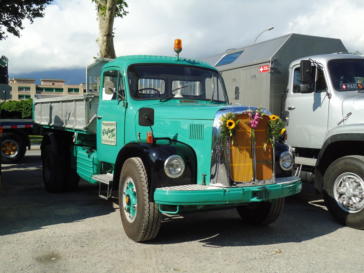 (145'338) - D�fago, Troistorrents - Saurer am 22. Juni 2013 in Aigle, Saurertreffen
