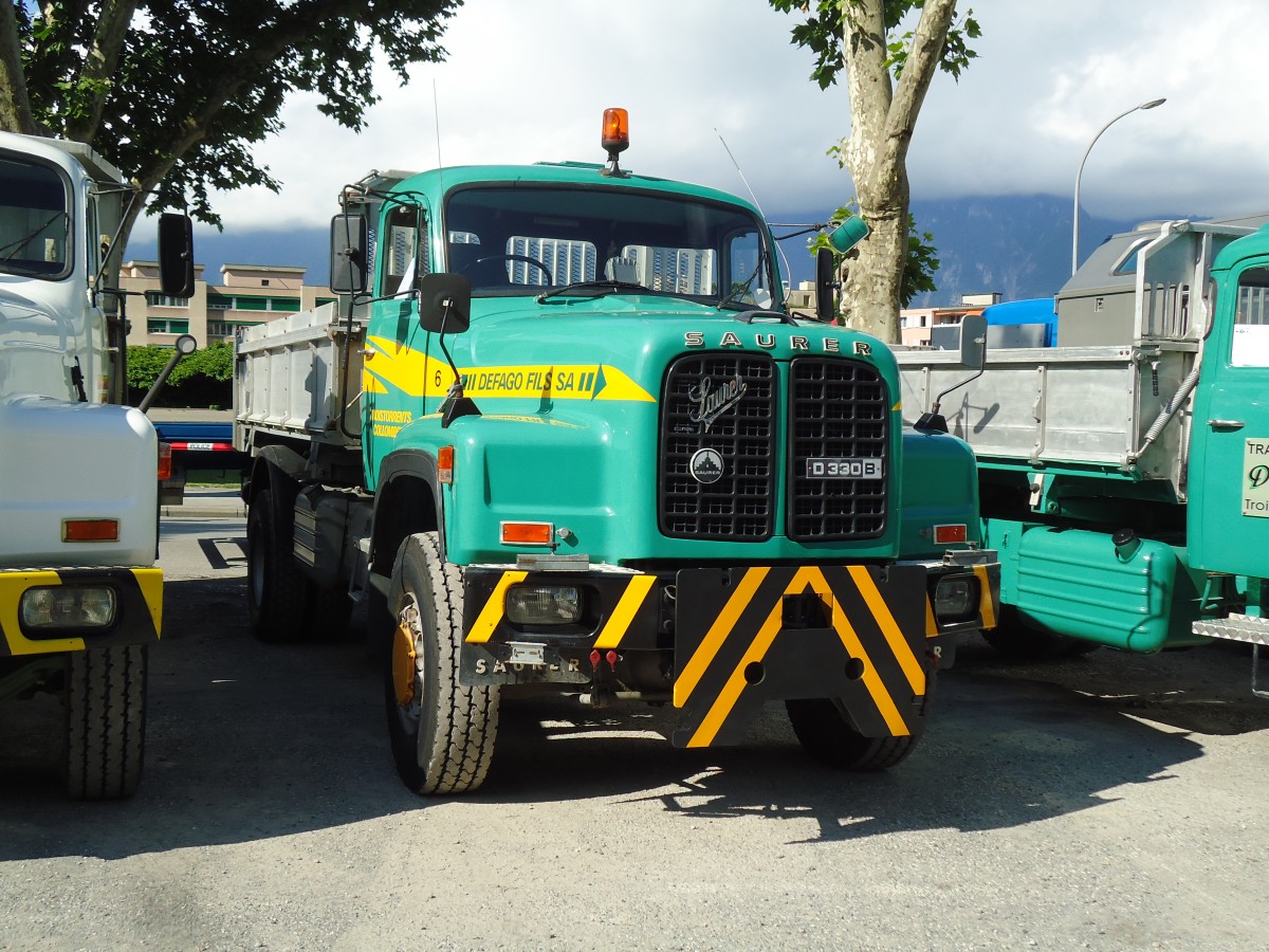 (145'339) - D�fago, Troistorrents - Nr. 6 - Saurer am 22. Juni 2013 in Aigle, Saurertreffen