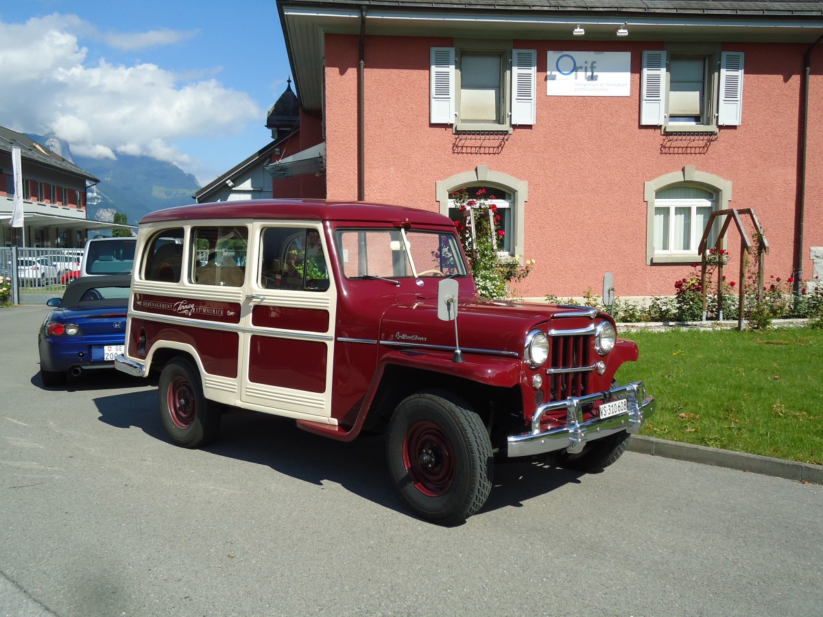 (145'374) - Tornay, St-Maurice - VS 310'608 - Willys am 22. Juni 2013 in Aigle, Saurertreffen