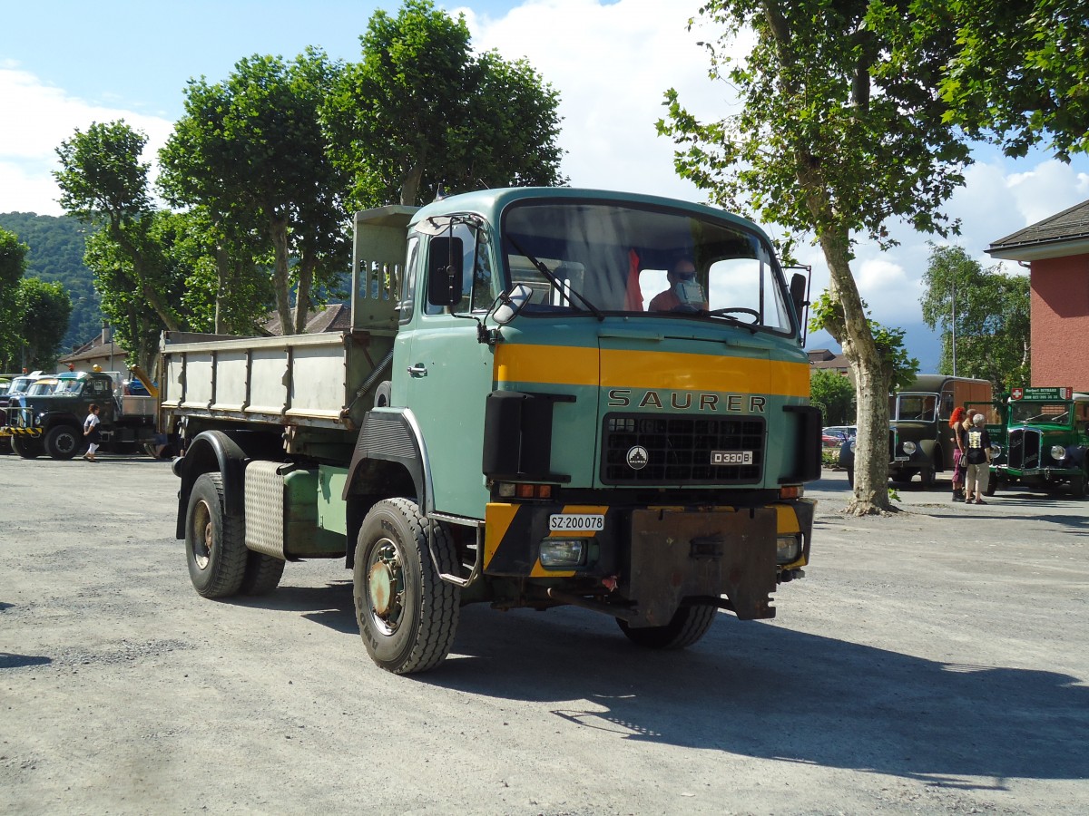 (145'380) - SZ 200'078 - Saurer am 22. Juni 2013 in Aigle, Saurertreffen